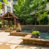 Beautiful courtyard with fountains